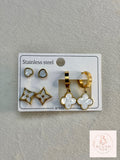 White Earring Set