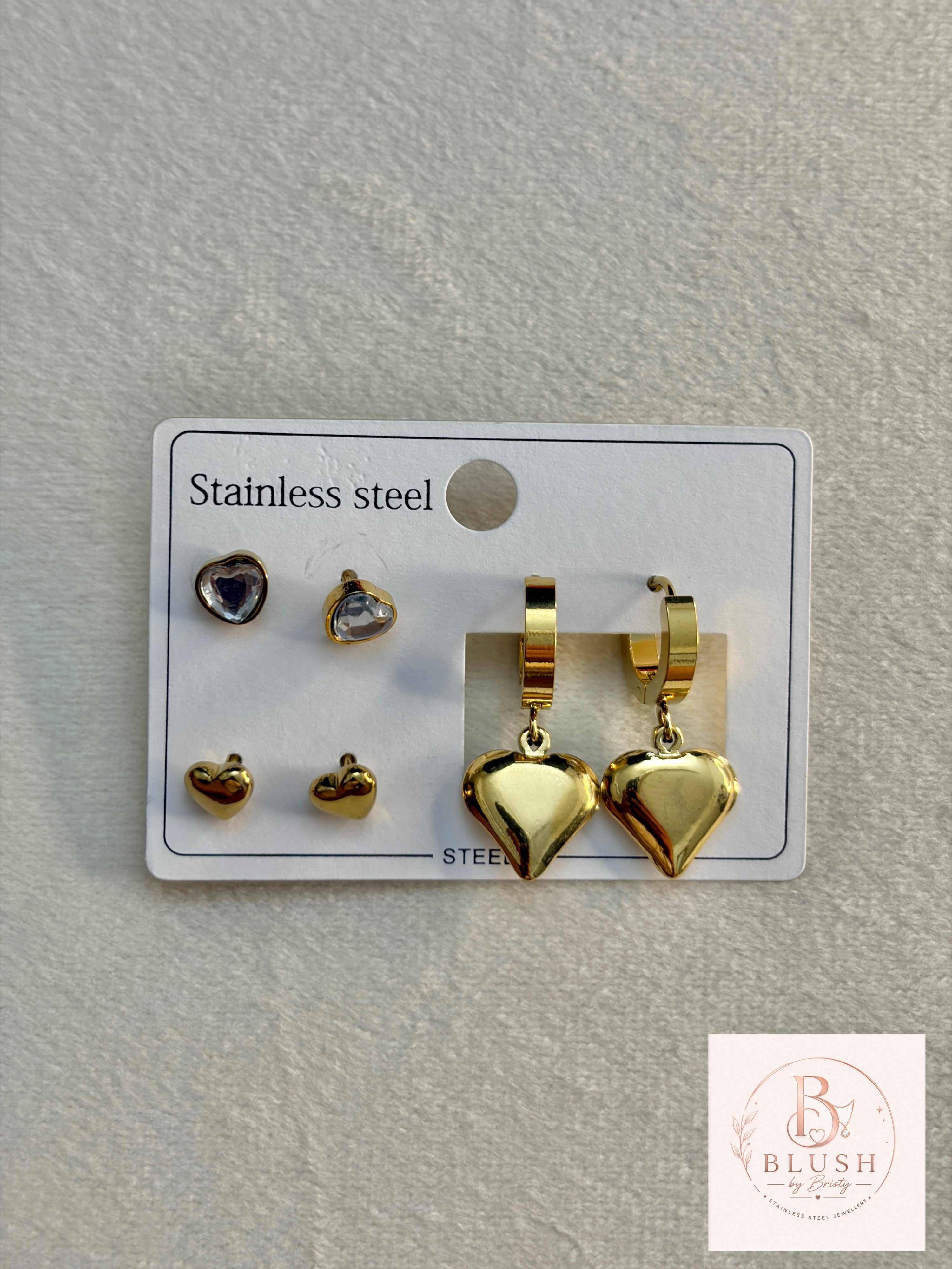Earring Set - Heart
