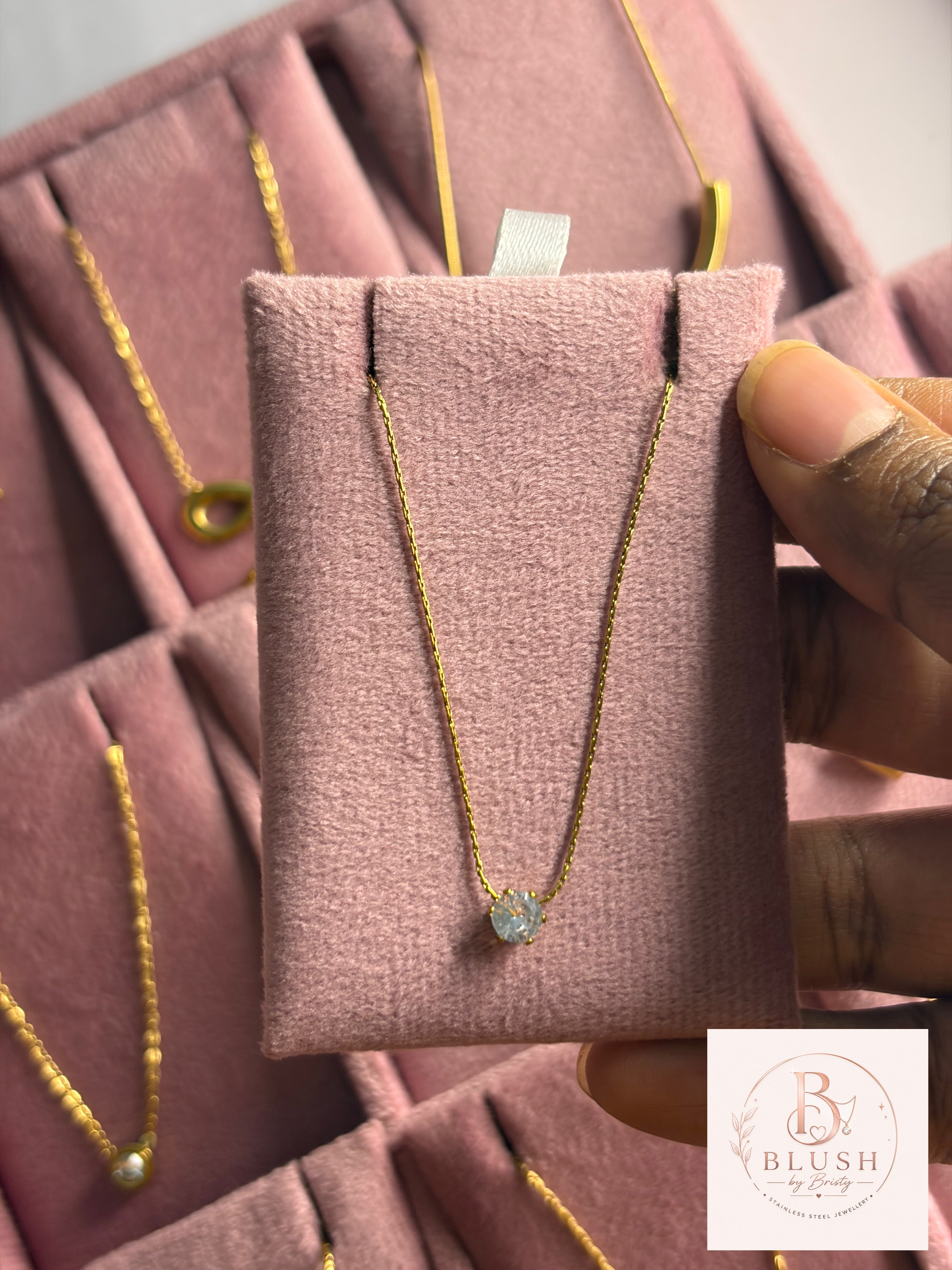 Golden Stone Necklace